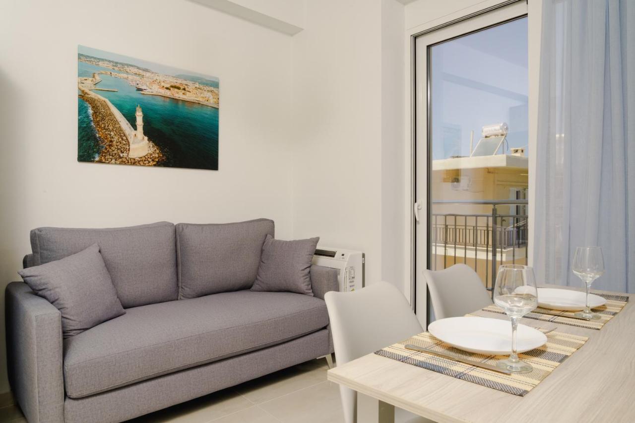 Edel Luxury Apartments Hriszí Aktí Haniá Kültér fotó