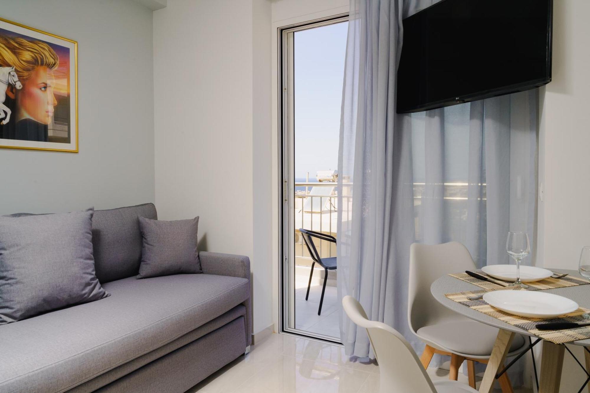 Edel Luxury Apartments Hriszí Aktí Haniá Kültér fotó